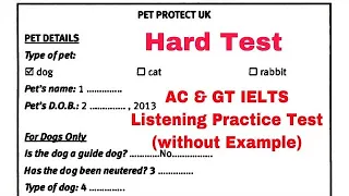 IELTS LISTENING PET PROTECT UK TEST 2021 || HARD LISTENING PRACTICE TEST || BRIGHT FUTURE LISTENING