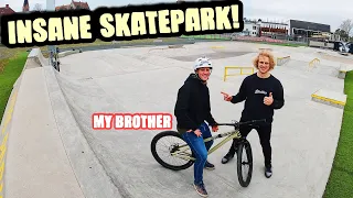 MOUNTAINBIKE SKATEPARK SESSION WITH MY BROTHER!! *12 YEARS SINCE LAST TIME*