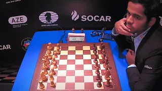 Prag is 40 SECONDS LATE for the 3-MINUTE Blitz Game In The FIDE World Cup