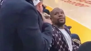 Manny Pacquiao Meets Floyd Mayweather At A Basketball Game (2019)