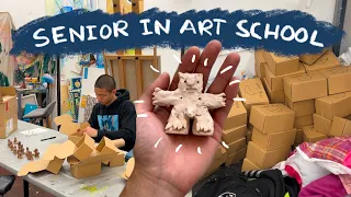 Week in My Life at Art School // painting, ceramics, and packing orders