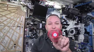 Fidget spinner spinning in space!