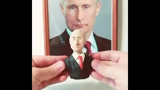 Как слепить Путина Владимира Владимировича/Как слепить президента России из пластилина.