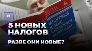 5 новых налогов. Разве они новые? Какие налоги добавят в НК РФ?