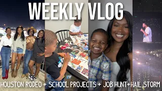 WEEKLY VLOG | CAUGHT IN A HAIL STORM + GOING BACK TO CHURCH + HOUSTON RODEO + LOOKING FOR A NEW JOB
