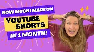 How Much I Made My First Month With Shorts Ad Revenue