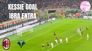 Milan 3-2 Verona Kessie Goal Live HD with Ibrahimovic Sub