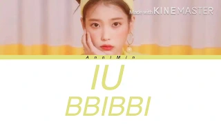 IU - BBIBBI [Кириллизация | Color coded lyrics | Перевод]