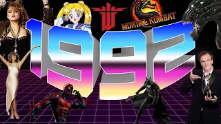 1992/Универсальный солдат, Основной инстинкт, Чужой 3, Уитни Хьюстон, Mortal Kombat, Wolfenstein