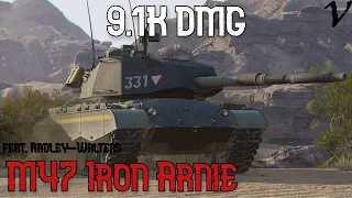 M47 Iron Arnie feat. Radley Walters: 9.1K Damage: WoT Console - World of Tanks Console