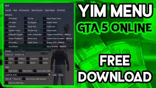 YIM MENU 1.67 Free Download + Dll Injector GTA 5 Online MOD MENU