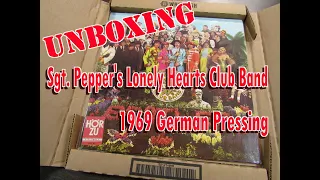 UNBOXING The Beatles Sgt Pepper German HorZu Odeon Pressing