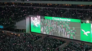 Eagles Kelly Green Game Player Intro and Light Show vs. Dolphins