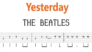 The Beatles - Yesterday / Guitar Tab+BackingTrack