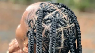 1.7 million Butterfly 🦋 Knotless boxbraids/ How to do Butterfly design