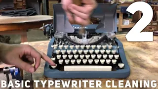 Typewriter Cleaning and Repair Basics #2 Type Bars, Case, and Crinkle Finish