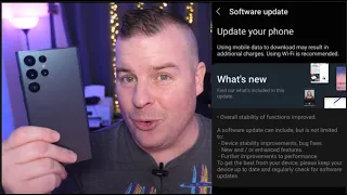 NEW 811 MB Galaxy S22 Ultra Update Fixes Flickering Display BUT NOT THIS?