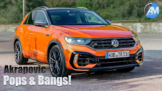 Akrapovic T-Roc R (300hp) - LOUD Pops & Bangs💥🤯