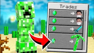 Minecraft But Mob တွေနဲ့ Trade လို့ရတယ်...!