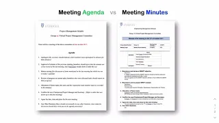 Meeting Agenda vs Minutes