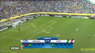 Penalty Italy 3x2 Uruguay Amazing Gianluigi Buffon (FIFA Confederations Cup 06.30.13)