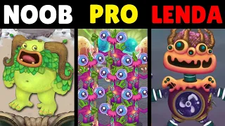 NOOB VS PRO VS YOUTUBER no MY SINGING MONSTERS!