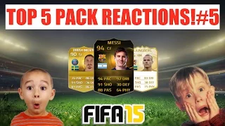 FIFA 15 ► TOP 5 PACK REACTIONS! #5 Ft. IF Messi & Ibra in a Pack! ᴴᴰ