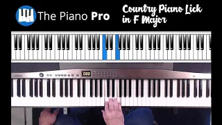 Piano Lick In F Major [Country Music Piano]