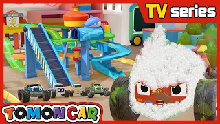 🚿🚗Let's play 'car wash' and go down to the slide | Tomoncar Original Ep49 TV Series