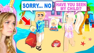 I Lost My CHILD At The NEW Adopt Me HOLIDAY RESORT! (Roblox)