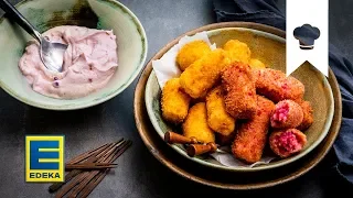 Kroketten selber machen | Kartoffel-Snack mit Preiselbeer-Dip | EDEKA