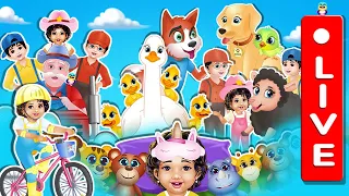 🔴Live : Five Little Ducks, Old Macdonald and more- English Rhymes for Children | Galatta Kids