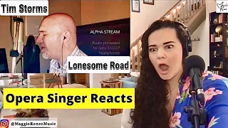 Is Tim Storms truly the Man With WORLD'S LOWEST VOICE | Lonesome Road | Opera Singer Reacts