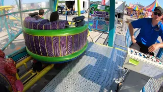 "Crazy Mouse" POV rollercoaster at the Iowa State Fair