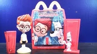 2014 MR. PEABODY & SHERMAN SET OF 2 MCDONALDS HAPPY MEAL TOYS 1 & 2 TOY REVIEW