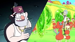 Gravity Falls / Rick and Morty - When Portals Collide