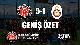 Karagümrük 5 - 1 Galatasaray | Geniş Özet (U15 Karşılaşması)