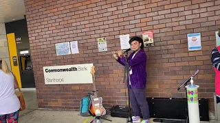 Bryan Valentijn Hall plays the flute @2021 ANBC Stanthorpe Busking Championships