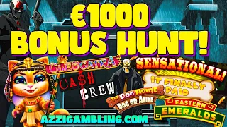 €1000 BONUS HUNT !! It Finally Paid! 🎰🎰