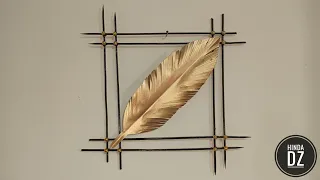 Home decorating ideas handmade with bamboo skewers sticks  #أفكار_بأعواد_الشواء #diy #اشغال_يدوية