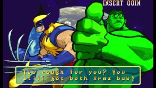 Marvel vs Capcom 1 ( Arcade ) - Wolverine / Hulk Playthrough ( Mar 12, 2017 )