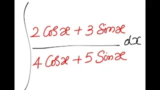 Calculus: Integration - Integral of  (2 Cosx + 3 Sinx )/ ( 4Cosx + 5 Sinx)