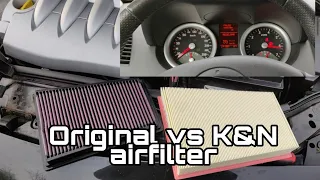 Renault Mégane 2 - Original VS SPORT K&N Air filter "Sound Comparison!"