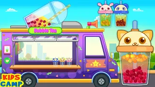 Bubble Tea Truck | Learn Colors for Kids + More Best Learning Videos for Toddlers by @kidscamp