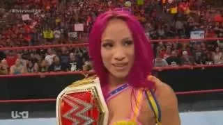 Sasha Banks Wins The WWE Women's Champion on WWE RAW 7/25/16