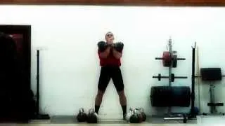 Jerk 2x50 kg kettlebells 1 minutes from Ivan Denisov