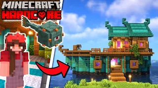 Cozy Boat Museum + Ocean Monument 🔱🐟 Hardcore Minecraft Episode 21