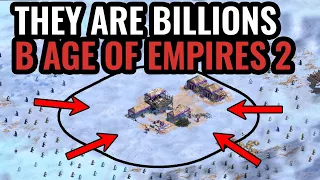 ИХ ТУТ МИЛЛИАРДЫ: Базы всех игроков окружены злыми Пингвинами. They Are Billions в Age of Empires 2