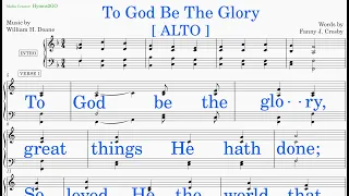 To God Be The Glory  (Doane - Crosby) [v3] Alto