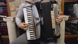 3322 - Black Pistelli Teramo Piano Accordion LMMH 41 120 $1499